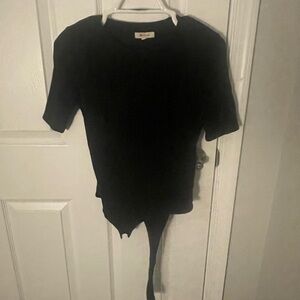 Madewell Black Short Sleeved Body Suit